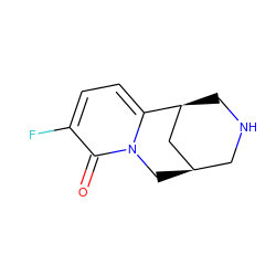 O=c1c(F)ccc2n1C[C@@H]1CNC[C@H]2C1 ZINC000064513928