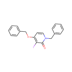 O=c1c(I)c(OCc2ccccc2)ccn1Cc1ccccc1 ZINC000049113476