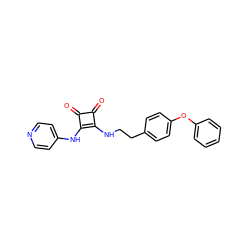 O=c1c(NCCc2ccc(Oc3ccccc3)cc2)c(Nc2ccncc2)c1=O ZINC000102961217