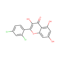 O=c1c(O)c(-c2ccc(Cl)cc2Cl)oc2cc(O)cc(O)c12 ZINC000027863894