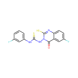 O=c1c2cc(F)ccc2nc(S)n1NC(=S)Nc1cccc(F)c1 ZINC000653787402