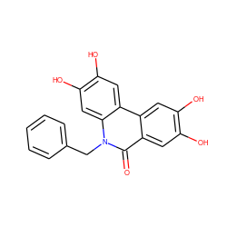 O=c1c2cc(O)c(O)cc2c2cc(O)c(O)cc2n1Cc1ccccc1 ZINC000013737750