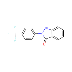 O=c1c2ccccc2[nH]n1-c1ccc(C(F)(F)F)cc1 ZINC000137798326