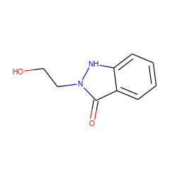 O=c1c2ccccc2[nH]n1CCO ZINC000107084589