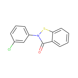 O=c1c2ccccc2sn1-c1cccc(Cl)c1 ZINC000039416794