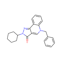 O=c1c2cn(Cc3ccccc3)c3ccccc3c-2nn1C1CCCCC1 ZINC000028962232