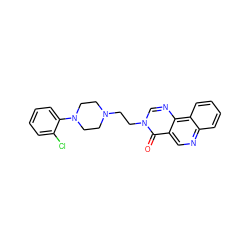 O=c1c2cnc3ccccc3c2ncn1CCN1CCN(c2ccccc2Cl)CC1 ZINC000072108681