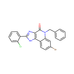 O=c1c2nc(-c3ccccc3Cl)[nH]c2c2ccc(Br)cc2n1Cc1ccccc1 ZINC000095601196