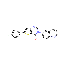 O=c1c2sc(-c3ccc(Cl)cc3)cc2ncn1-c1ccc2ncccc2c1 ZINC000038149739