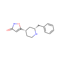 O=c1cc([C@H]2CCN[C@@H](Cc3ccccc3)C2)o[nH]1 ZINC000098209612