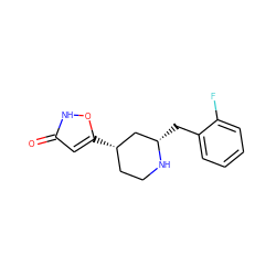 O=c1cc([C@H]2CCN[C@@H](Cc3ccccc3F)C2)o[nH]1 ZINC000114144273