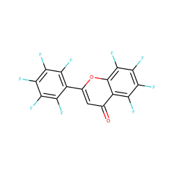 O=c1cc(-c2c(F)c(F)c(F)c(F)c2F)oc2c(F)c(F)c(F)c(F)c12 ZINC000003218512