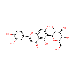 O=c1cc(-c2ccc(O)c(O)c2)oc2cc(O)c([C@@H]3O[C@H](CO)[C@@H](O)[C@H](O)[C@H]3O)c(O)c12 ZINC000004349262