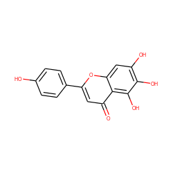 O=c1cc(-c2ccc(O)cc2)oc2cc(O)c(O)c(O)c12 ZINC000005842416