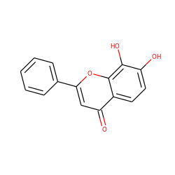 O=c1cc(-c2ccccc2)oc2c(O)c(O)ccc12 ZINC000000057657