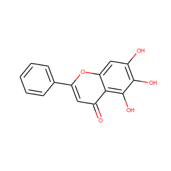 O=c1cc(-c2ccccc2)oc2cc(O)c(O)c(O)c12 ZINC000003871633