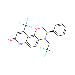 O=c1cc(C(F)(F)F)c2c3c(ccc2[nH]1)N(CC(F)(F)F)[C@H](c1ccccc1)CO3 ZINC000028953808