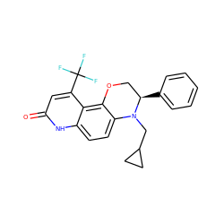 O=c1cc(C(F)(F)F)c2c3c(ccc2[nH]1)N(CC1CC1)[C@H](c1ccccc1)CO3 ZINC000028953810