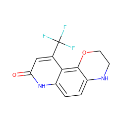 O=c1cc(C(F)(F)F)c2c3c(ccc2[nH]1)NCCO3 ZINC000028953725