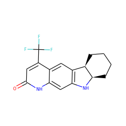 O=c1cc(C(F)(F)F)c2cc3c(cc2[nH]1)N[C@@H]1CCCC[C@H]31 ZINC000003814376