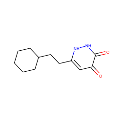 O=c1cc(CCC2CCCCC2)[nH][nH]c1=O ZINC000095589009