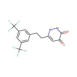 O=c1cc(CCc2cc(C(F)(F)F)cc(C(F)(F)F)c2)[nH][nH]c1=O ZINC000095588527