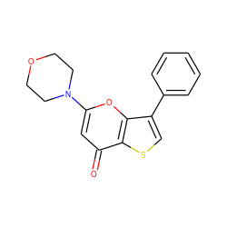 O=c1cc(N2CCOCC2)oc2c(-c3ccccc3)csc12 ZINC000101661740