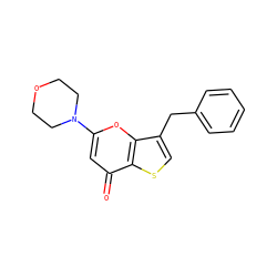 O=c1cc(N2CCOCC2)oc2c(Cc3ccccc3)csc12 ZINC000101661796