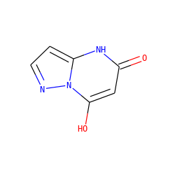O=c1cc(O)n2nccc2[nH]1 ZINC000032227074