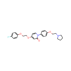 O=c1cc(OCCOc2ccc(F)cc2)ccn1-c1ccc(OCCN2CCCC2)cc1 ZINC000066251412
