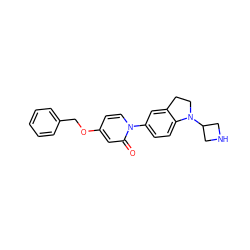 O=c1cc(OCc2ccccc2)ccn1-c1ccc2c(c1)CCN2C1CNC1 ZINC000072116760