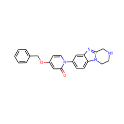O=c1cc(OCc2ccccc2)ccn1-c1ccc2c(c1)nc1n2CCNC1 ZINC000142056929