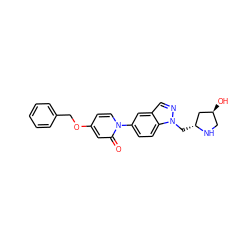O=c1cc(OCc2ccccc2)ccn1-c1ccc2c(cnn2C[C@@H]2C[C@@H](O)CN2)c1 ZINC000064573806