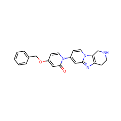 O=c1cc(OCc2ccccc2)ccn1-c1ccn2c3c(nc2c1)CCNC3 ZINC000142046073