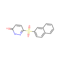 O=c1ccc(S(=O)(=O)c2ccc3ccccc3c2)n[nH]1 ZINC000013674114