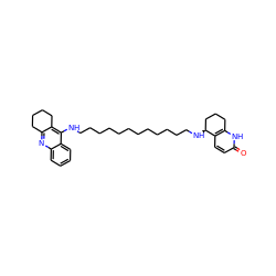 O=c1ccc2c([nH]1)CCC[C@@H]2NCCCCCCCCCCCCNc1c2c(nc3ccccc13)CCCC2 ZINC000026401514