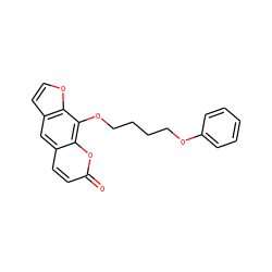 O=c1ccc2cc3ccoc3c(OCCCCOc3ccccc3)c2o1 ZINC000043065201