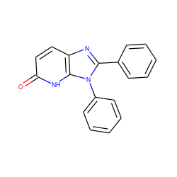 O=c1ccc2nc(-c3ccccc3)n(-c3ccccc3)c2[nH]1 ZINC000118268467