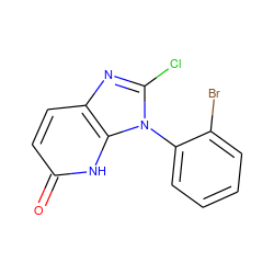 O=c1ccc2nc(Cl)n(-c3ccccc3Br)c2[nH]1 ZINC000118266758