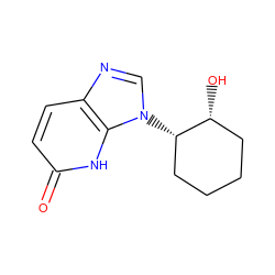 O=c1ccc2ncn([C@H]3CCCC[C@H]3O)c2[nH]1 ZINC000118266268