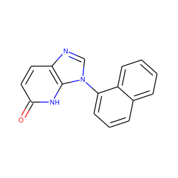 O=c1ccc2ncn(-c3cccc4ccccc34)c2[nH]1 ZINC000118263047