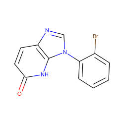 O=c1ccc2ncn(-c3ccccc3Br)c2[nH]1 ZINC000118272062