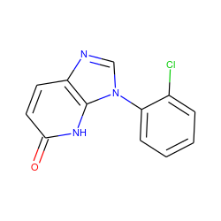 O=c1ccc2ncn(-c3ccccc3Cl)c2[nH]1 ZINC000068198023