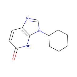 O=c1ccc2ncn(C3CCCCC3)c2[nH]1 ZINC000118271834