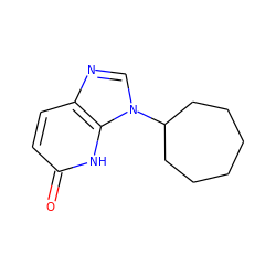 O=c1ccc2ncn(C3CCCCCC3)c2[nH]1 ZINC000068198026