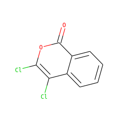 O=c1oc(Cl)c(Cl)c2ccccc12 ZINC000000388510