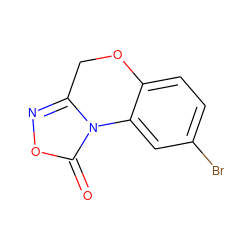 O=c1onc2n1-c1cc(Br)ccc1OC2 ZINC000000007253