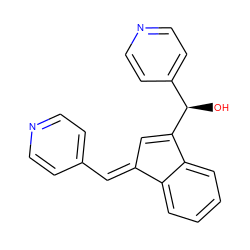 O[C@@H](C1=C/C(=C\c2ccncc2)c2ccccc21)c1ccncc1 ZINC000004824115