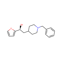 O[C@@H](CC1CCN(Cc2ccccc2)CC1)c1ccco1 ZINC000013730178