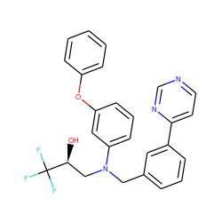 O[C@@H](CN(Cc1cccc(-c2ccncn2)c1)c1cccc(Oc2ccccc2)c1)C(F)(F)F ZINC000028862707